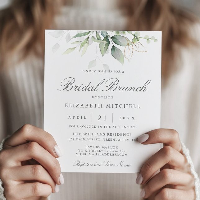 Budget Eucalyptus Leaves Bridal Brunch (Creator Uploaded)