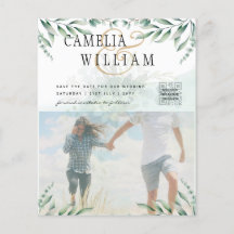 Budget Eucalyptus Leaves Greenery Wedding QR CODE