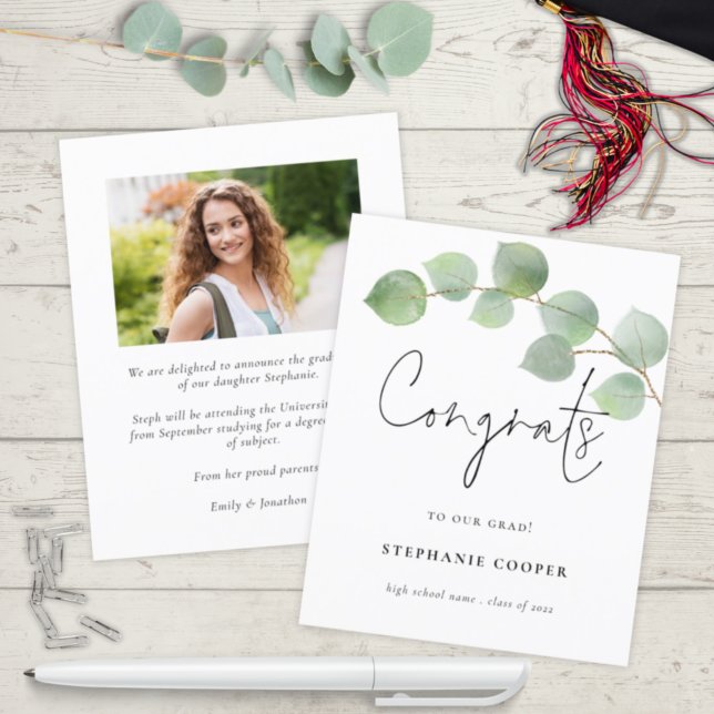 Budget Eucalyptus Photo 2024 Congrats Graduation (Creator Uploaded)