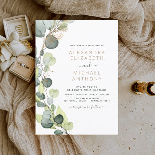 Budget Eucalyptus Rustic Greenery Wedding