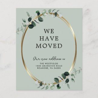 Budget Eucalyptus Sage New Address Announcement