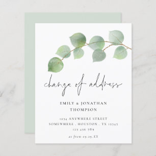 Budget Eucalyptus Script Change of Address