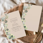 Budget Eucalyptus Terracotta Wedding Invitations Flyer<br><div class="desc">Get ready to set the tone for your upcoming wedding with our beautiful and budget-friendly eucalyptus wedding invitations. These invitations feature a stunning eucalyptus design, bringing a touch of nature to your special day. With a budget-friendly price point, you can have the perfect invitation without breaking the bank. Our easy...</div>
