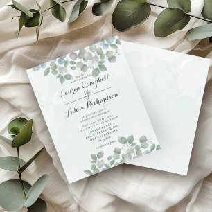 Budget Eucalyptus Watercolor sage green Wedding