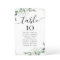 BUDGET Eucalyptus Wedding Table Seating Chart