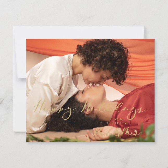 Budget Fake Golden Future Mrs & Mrs Christmas (Front)