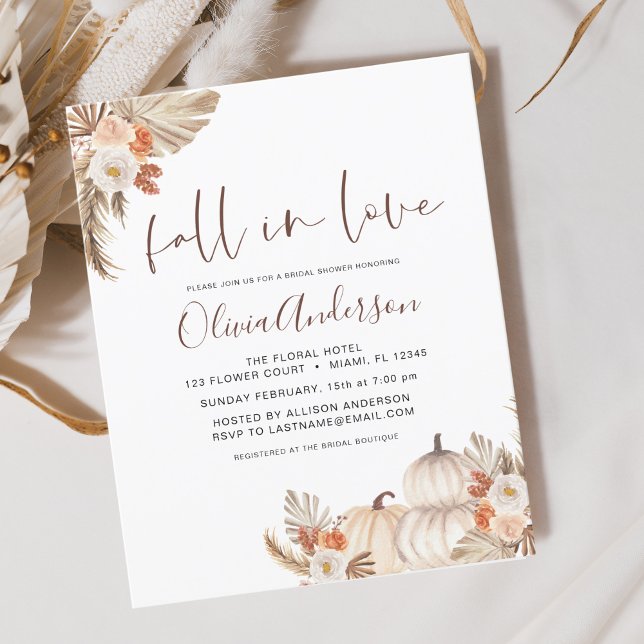 Budget Fall in Love Bridal Shower Pampas Grass (Creator Uploaded)