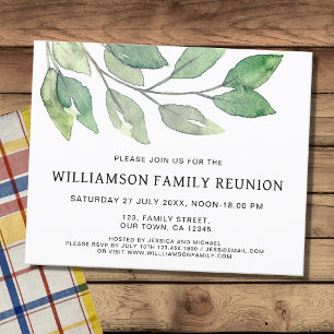 Budget Family Reunion Invitation