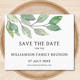Budget Family Reunion Save The Date Announcement