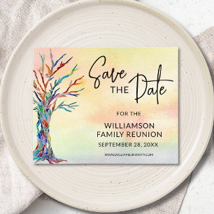 Budget Family Reunion Save The Date Announcement