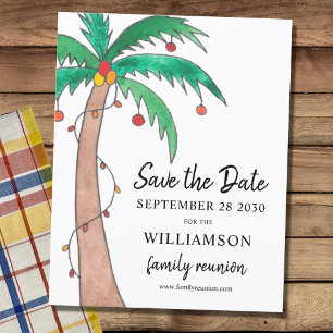 Budget Family Reunion Save The Date Card