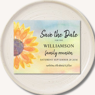 Budget Family Reunion Save The Date Card
