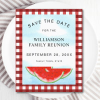 Budget Family Reunion Watermelon Save The Date