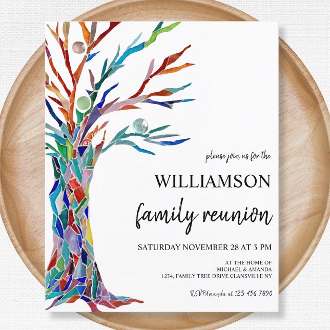 Budget Family Tree Family Reunion Invitation (Creator Uploaded)