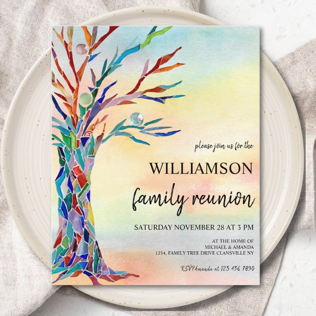 Budget Family Tree Family Reunion Invitation (Creator Uploaded)