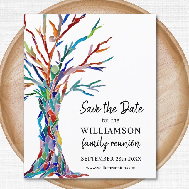 Budget Family Tree Family Reunion Save the Date (Creator Uploaded)