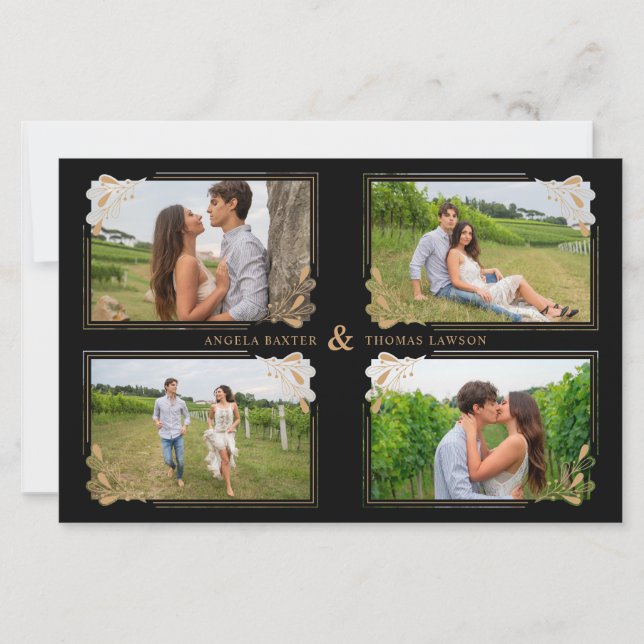 Budget Fancy Golden Minimalist Branches 4 Photos (Front)