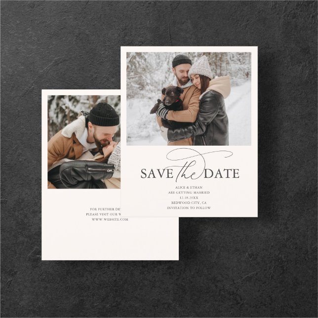 Budget Fancy Script Wedding Save The Date Flyer (Creator Uploaded)