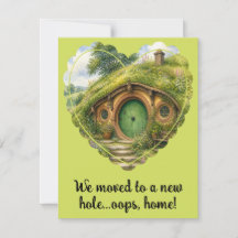 Budget Fantasy-Inspired Change of Address Card