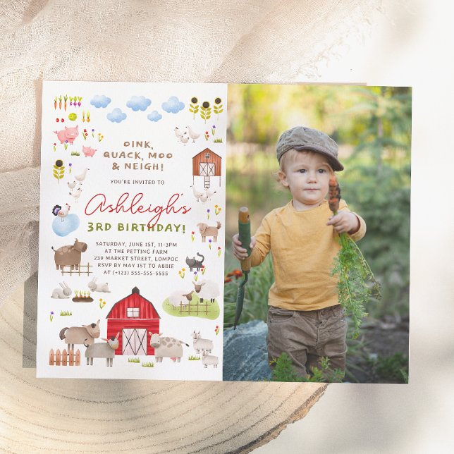 Budget Farm Animals Bash Photo Birthday Party (Creator Uploaded)