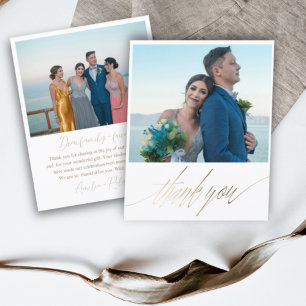 Budget Faux Gold 2 Photo Thank you