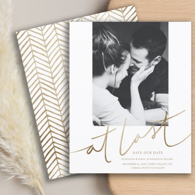 Budget Faux Gold Save the Date Wedding (Creator Uploaded)