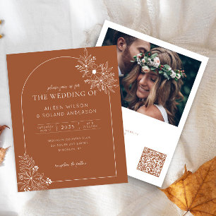 Budget Floral Arch Terracotta Photo Boho Wedding