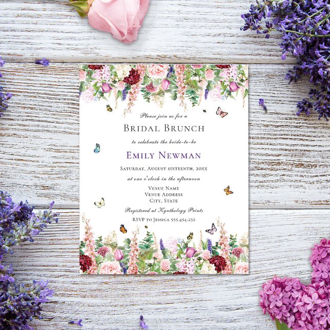 Budget Floral Bridal Brunch Invitation (Creator Uploaded)