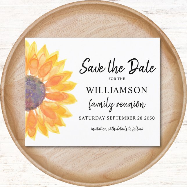 Budget Floral Family Reunion Save The Date  (Creator Uploaded)
