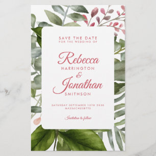 Budget Floral Rose Blush Pink Wedding Invitation Flyer