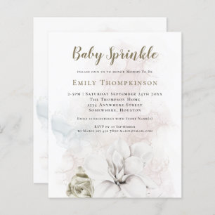 Budget Florals Gender Neutral Baby Sprinkle Shower