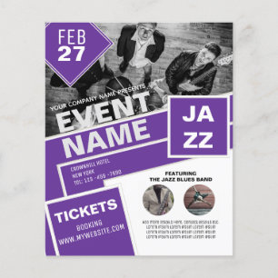 BUDGET Flyer FREE Design Help Entertainment Theme 