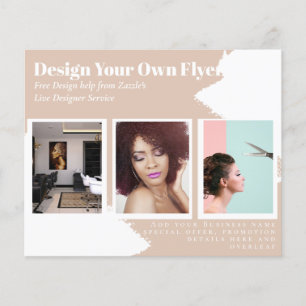 BUDGET Flyer FREE Design Template Abstract Tan
