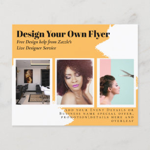 BUDGET Flyer FREE Design Template Abstract Yellow