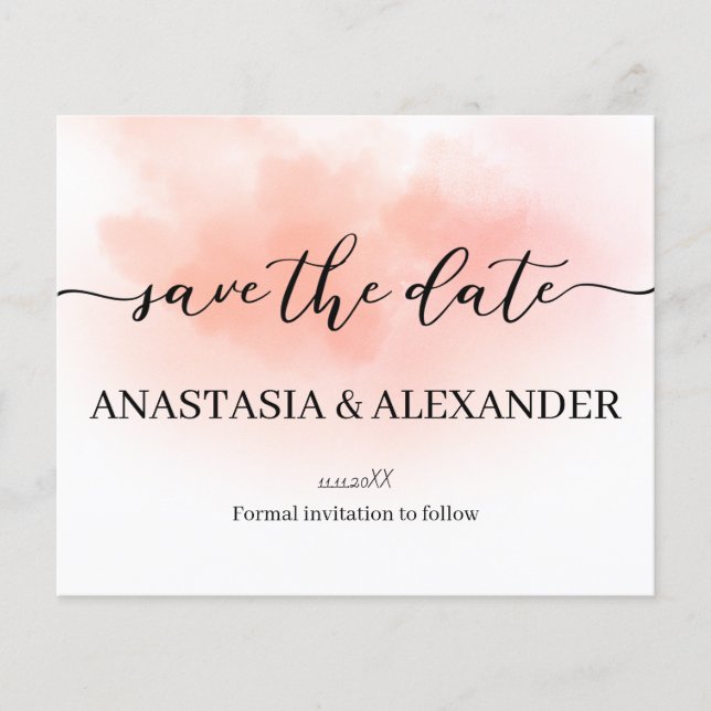 BUDGET/flyer. Save the date. Flyer (Front)