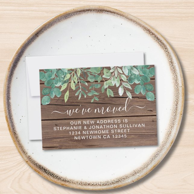 Budget Foliage Mini  We've Moved Announcement Card (Creator Uploaded)