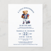 Budget Football Little Quarterback Baby Shower