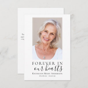 Budget Forever in Our Hearts Photo Thank You Card