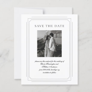 BUDGET Formal Script Geometric Frame Photo Wedding