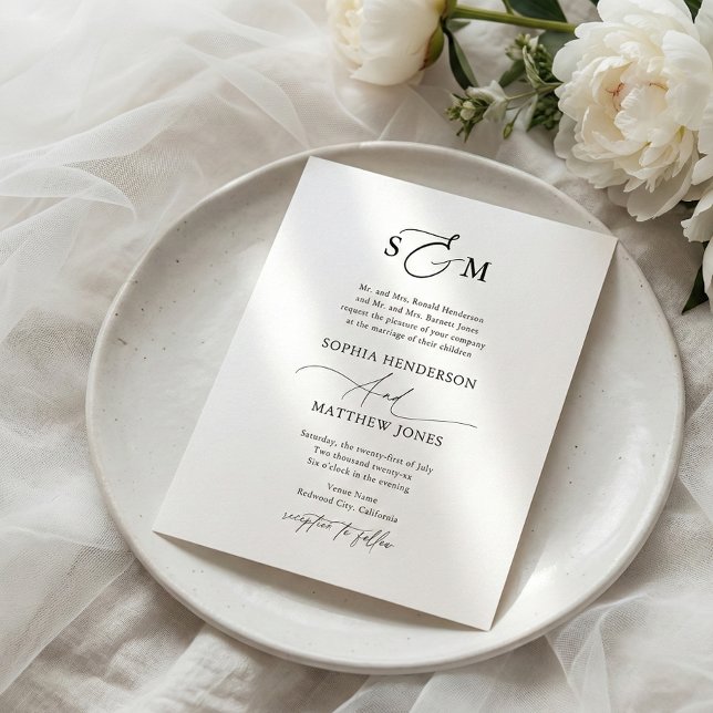 Budget Formal Script Wedding Invitation Flyer (Creator Uploaded)