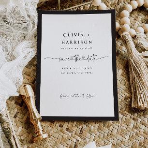Budget Frame Save The Date Announcement Photo Card