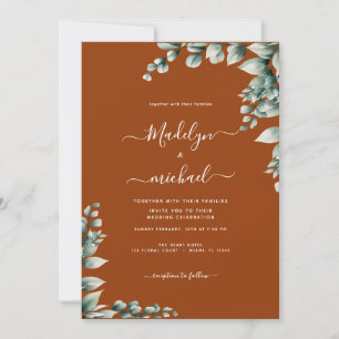 Budget-Friendly Eucalyptus Wedding Invitation 