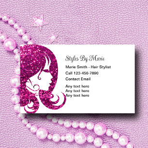 Budget Friendly Hairstylist Business Cards