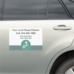 Budget Friendly House Cleaning Car Magnets