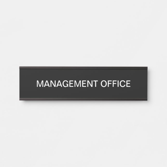Budget Friendly Management Office Wall Door Signs  (Front)