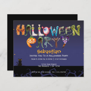 BUDGET Fun Halloween Party Spooky Typography