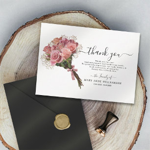 Budget Funeral Thank You Card