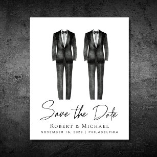 Budget Gay Wedding Tuxedo Save The Date