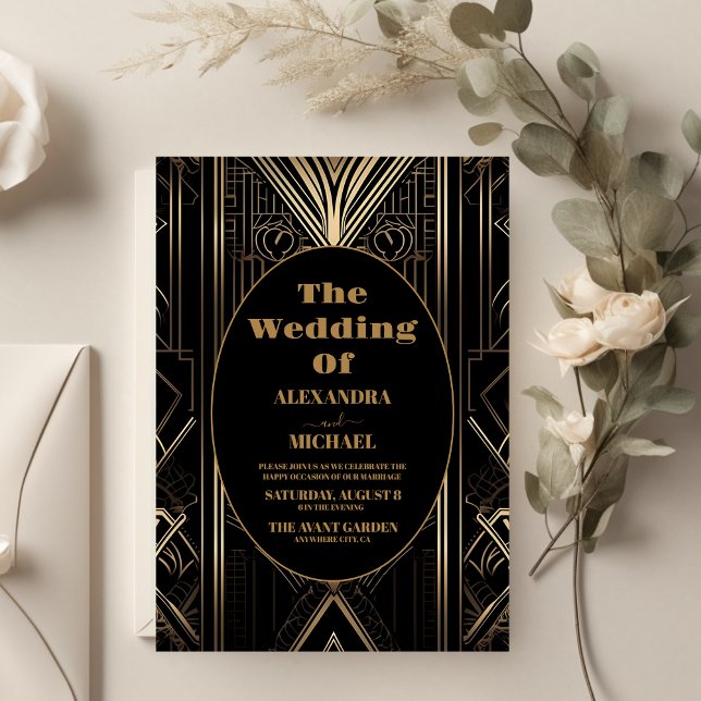 Budget Geometric Art Deco Wedding (Creator Uploaded)