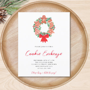 Budget Gingerbread Cookie Exchange Holiday Invite